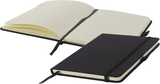 STERUN A5 Lined Paper Notebook With PU Leather Cover for Home, School, Office Notes