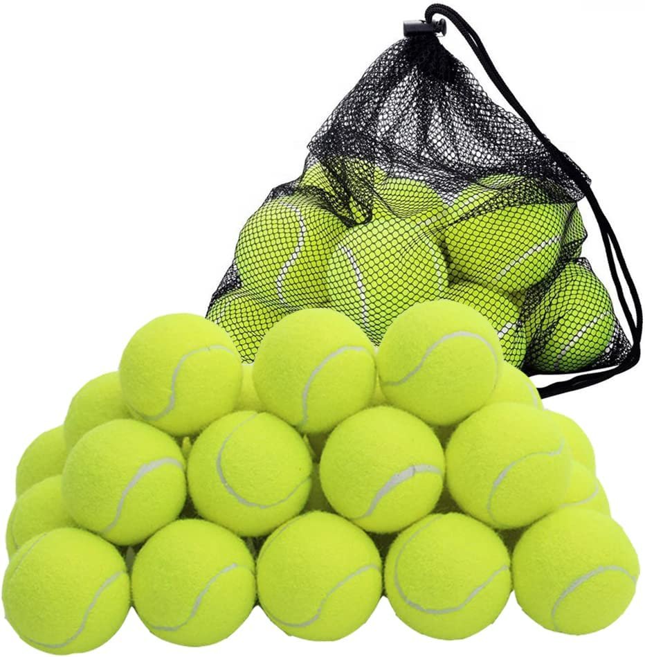 STERUN Tennis Balls with Storage Bag – Thick-Walled Tennis Ball – Toys Sport Ball Perfect for Dogs, Tennis, and Cricket