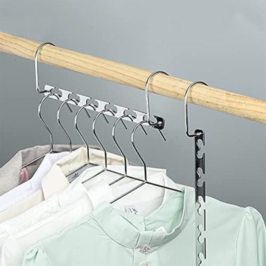 ShopHut Metal Hangers Space Saving Hangers For Closet, Magic Clothes