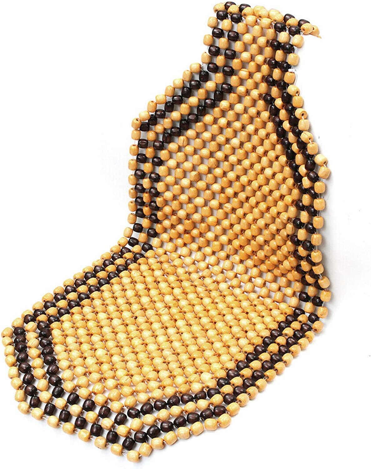 Wooden Beaded Seat For Car/Van/Tax, Massage Comfortable Wooden Seat Cushion | car seat beads | beaded car seat covers | beaded seat cover for car | beaded seat cover