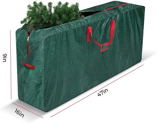 STERUN Waterproof Durable Up to 7FT Christmas Tree Storage Bag With Carry Handle & Double Zipper Ideal For Artificial Tree