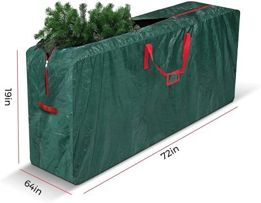 STERUN Waterproof Durable Up to 7FT Christmas Tree Storage Bag With Carry Handle & Double Zipper Ideal For Artificial Tree